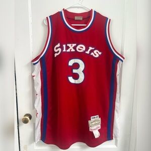 Philadelphia 76ers Allen Iverson Mitchell & Ness Hardwood Classics Jersey